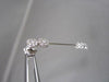 ANTIQUE LONG 1.77CT ROUND DIAMOND 14KT GOLD DROP HANGING EARRINGS ONE OF A KIND