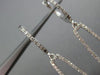 ESTATE LONG .81CT DIAMOND 14KT WHITE GOLD 3D RECTANGULAR HUGGIE HANGING EARRINGS