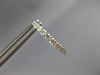 ESTATE .50CT DIAMOND 14KT WHITE GOLD 3D CLASSIC ROUND HUGGIE HOOP EARRINGS