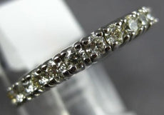 1.09CT DIAMOND 14KT WHITE GOLD CLASSIC ROUND ETERNITY SIZEABLE ANNIVERSARY RING