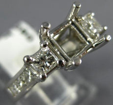 14KT WHITE GOLD SEMI MOUNT ENGAGEMENT RING. 3D LUCIDA PAST PRESENT FUTURE DESIGN