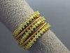 .91CT FANCY YELLOW DIAMOND 18K ROSE & YELLOW GOLD 3D MULTI ROW ANNIVERSARY RING