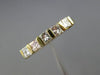 ESTATE .62CT PRINCESS DIAMOND 14KT YELLOW GOLD 3D 5 STONE ANNIVERSARY RING #2592