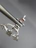 ESTATE LARGE .39CT DIAMOND 18K WHITE GOLD FLOWER FOUR STONE STUD JACKET EARRINGS
