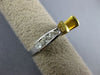 ESTATE .67CT DIAMOND 14KT 2 TONE GOLD 3D ROUND SEMI MOUNT ENGAGEMENT RING #4866