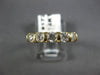 ESTATE .80CT DIAMOND 14KT YELLOW GOLD 3D 5 STONE CHANNEL ANNIVERSARY RING #17285