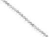 ESTATE 2.0CT ROUND DIAMOND 14K WHITE GOLD CLASSIC BEZEL ETERNITY TENNIS BRACELET