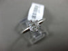 ESTATE .67CT DIAMOND 14KT WHITE GOLD 3D CLASSIC SOLITAIRE ROUND ENGAGEMENT RING