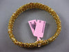 ESTATE WIDE 25.30CT WHITE FANCY NATURAL YELLOW DIAMOND 18K GOLD TENNIS BRACELET