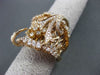 ESTATE LARGE 2.10CT ROUND DIAMOND 18K ROSE GOLD FILIGREE COCKTAIL RING BEAUTIFUL