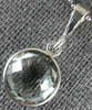 ESTATE 4.0CT AAA GREEN AMETHYST 14KT WHITE GOLD 3D ROUND CLASSIC BEZEL PENDANT