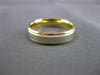 ESTATE 14KT WHITE & YELLOW GOLD CLASSIC MILGRAIN WEDDING ANNIVERSARY RING #24162