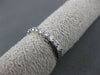 ANTIQUE .51CT ROUND DIAMOND 14KT WHITE GOLD SEMI ETERNITY RING BAND 2mm #21704