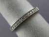 ESTATE .20CT DIAMOND 14KT WHITE GOLD 3D CLASSIC WEDDING ANNIVERSARY RING #19625