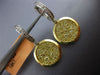 ESTATE 1.58CT WHITE & FANCY YELLOW DIAMOND 18KT 2 TONE GOLD 3D HANGING EARRINGS
