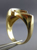 ESTATE LARGE 1.65CT DIAMOND AAA AMETHYST & ENAMEL 14K YELLOW GOLD 3D RING #26464