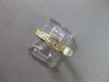 ESTATE .90CT DIAMOND 18K YELLOW GOLD PRINCESS CHANNEL ANNIVERSARY RING 3mm #1108