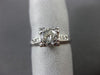 ANTIQUE .65CT OLD MINE DIAMOND 14K WHITE GOLD 3D FILIGREE ENGAGEMENT RING #23431