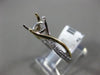 ESTATE .17CT DIAMOND 14K 2 TONE GOLD INFINITY 4 PRONG SEMI MOUNT ENGAGEMENT RING