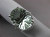 ESTATE LARGE 9.70CTW DIAMOND & AAA GREEN AMETHYST 14KT WHITE GOLD OVAL HALO RING