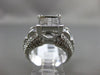 ESTATE MASSIVE 1.60CT DIAMOND 14KT WHITE GOLD INVISIBLE ENGAGEMENT PROMISE RING