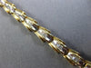 ESTATE .38CT BAGUETTE CUT DIAMOND 14KT YELLOW GOLD 3D V SHAPE TENNIS BRACELET