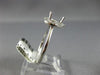 ESTATE LARGE 1.44CT DIAMOND 14KT WHITE GOLD 3D FLOWER SEMI MOUNT ENGAGEMENT RING