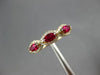 ESTATE .71CT DIAMOND & AAA RUBY 14K YELLOW GOLD 3D HALO WEDDING ANNIVERSARY RING
