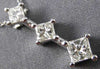 ESTATE LARGE .80CT DIAMOND 14K WHITE GOLD 3D GRADUATING FLOATING PENDANT #15437