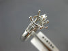 ESTATE .35CT DIAMOND 18KT WHITE GOLD 3D LUCIDA SEMI MOUNT ENGAGEMENT RING #18134