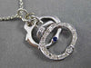 ESTATE .18CT DIAMOND & AAA SAPPHIRE 18KT WHITE GOLD HANDCUFF EXOTIC FUN PENDANT