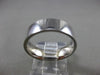 ESTATE 14KT WHITE GOLD SOLID CLASSIC COMFORT FIT WEDDING ANNIVERSARY RING #24623