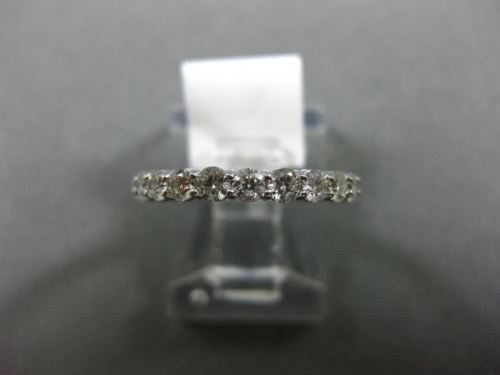 ESTATE 1.10CT DIAMOND 14KT WHITE GOLD CLASSIC ETERNITY WEDDING ANNIVERSARY RING