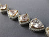 ESTATE LARGE 16.9CT WHITE & PINK DIAMOND 18KT WHITE & ROS GOLD ETERNITY NECKLACE