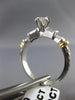 ANTIQUE .87CT DIAMOND 14K TWO TONE GOLD CLASSIC MARQUISE ENGAGEMENT RING #22424