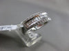 ESTATE WIDE 1.82CT ROUND & BAGUETTE DIAMOND 18KT WHITE GOLD CLASSIC WEDDING RING
