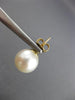 ESTATE 14KT AAA SOUTH SEA PEARL 14KT YELLOW GOLD PUSH BACK STUD EARRINGS #21899