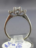ESTATE 1.04CT DIAMOND 14KT GOLD & PLATINUM CLASSIC THREE STONE ENGAGEMENT RING