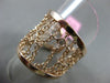 ESTATE WIDE .16CT DIAMOND 14KT ROSE GOLD DIAMOND BY THE YARD FLEXIBLE LOVE RING