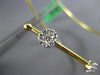 ESTATE LARGE 1.69CT DIAMOND 18K TWO TONE GOLD 3D FLOWER FLEXIBLE BANGLE BRACELET