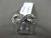 ESTATE .33CT ROUND DIAMOND 14KT WHITE GOLD 3D CLASSIC FOREVER INFINITY LOVE RING