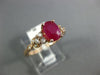 1.15CT DIAMOND & AAA RUBY 14KT ROSE GOLD 3D OVAL & ROUND CLASSIC ENGAGEMENT RING