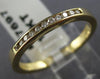 ESTATE .22CT DIAMOND 14KT YELLOW GOLD 3D CHANNEL ANNIVERSARY BAND RING #17697