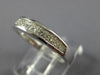 ESTATE .50CT DIAMOND 14K WHITE GOLD 3D CLASSIC PRINCESS CHANNEL ANNIVERSARY RING
