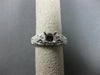 ESTATE .36CT DIAMOND 14K WHITE GOLD FILIGREE MILGRAIN SEMI MOUNT ENGAGEMENT RING