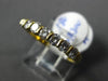 ESTATE .50CT ROUND DIAMOND 18K YELLOW GOLD SEVEN STONE CHANNEL ANNIVERSARY RING