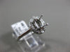 ESTATE .16CT DIAMOND 14KT WHITE GOLD OVAL FOUR PRONG SEMI MOUNT ENGAGEMENT RING