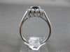 ESTATE 1.30CT DIAMOND & AAA SAPPHIRE 14KT YELLOW GOLD OVAL HALO ENGAGEMENT RING