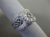 ESTATE WIDE .55CT DIAMOND 18KT WHITE GOLD 3D FILIFREE LOVE KNOT ANNIVERSARY RING