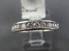 ESTATE .50CT DIAMOND 14KT WHITE GOLD 11 STONE CHANNEL WEDDING ANNIVERSARY RING